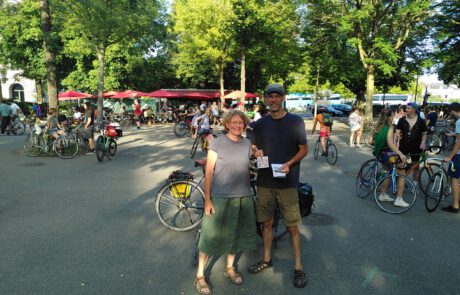 Auf der Critical-Mass in Zürich